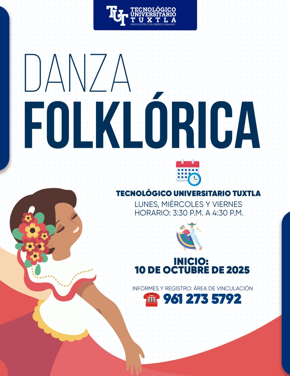 📲 Inscríbete en el área de Vinculación o manda mensaje al 961 273 5792  ¡Ven y sé parte de esta gran familia llena de ritmo